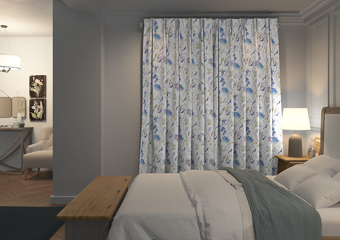 Grove, Saxon Blue - Made to Measure Curtains - Image 7